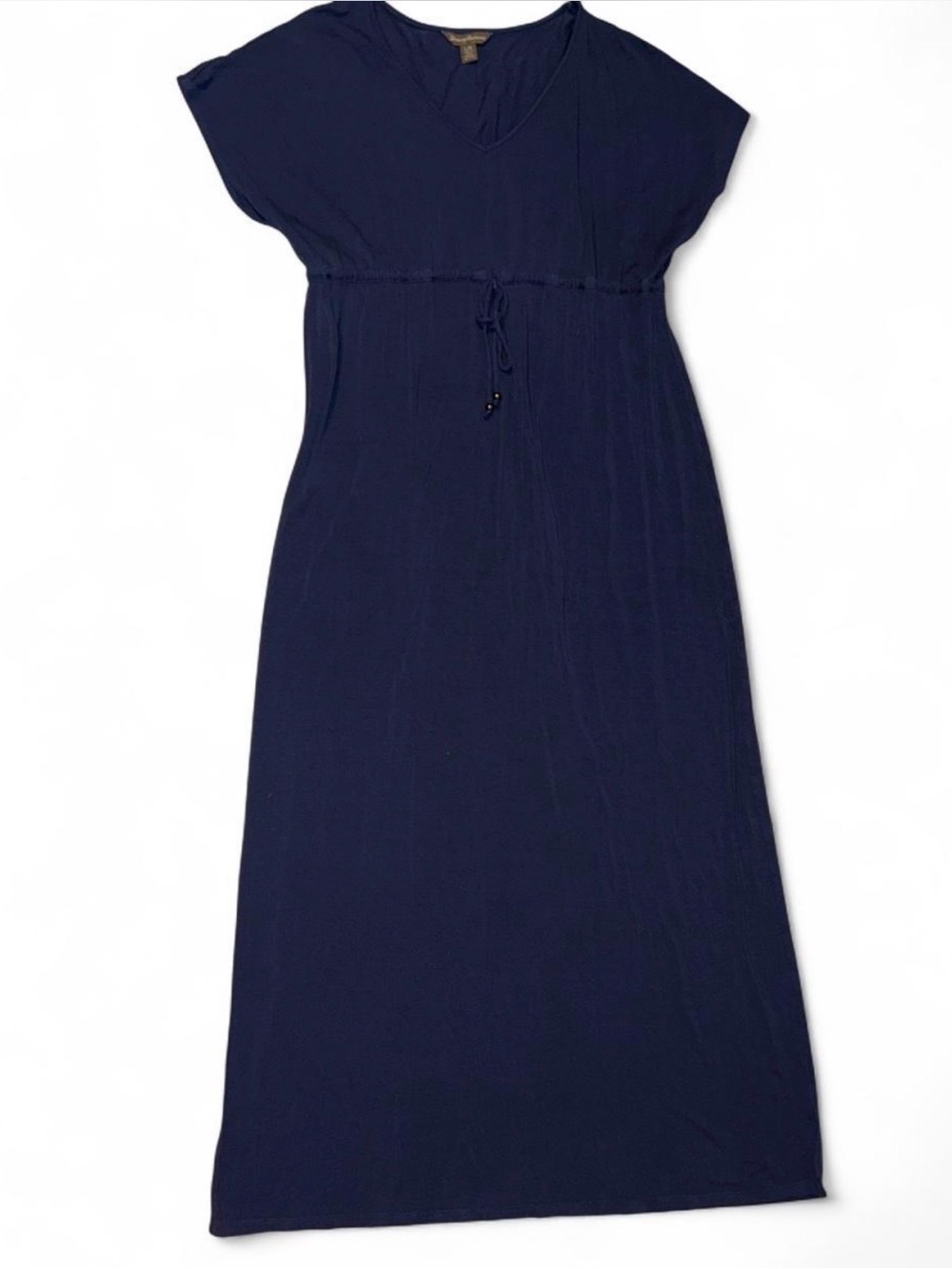 Tommy Bahama Navy V-Neck Drawstring Maxi
